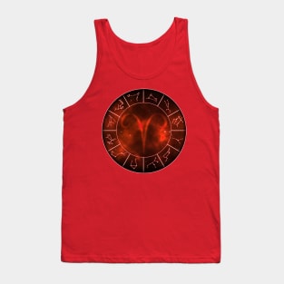 Aries Zodiac Symbol Tank Top